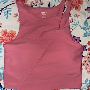 Old Navy Rose Pink Active Crop Tank